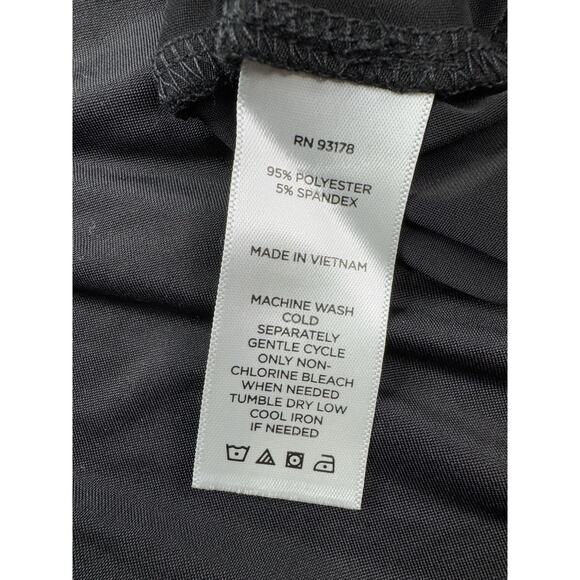 Laurie Felt Wrap Front Maxi Dress Dress L Black Goth Witchy Spooky Stretchy Glam - Picture 15 of 16